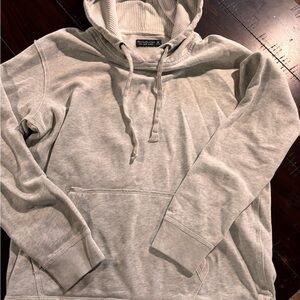 Abercrombie & Fitch Light Gray Pullover Hoodie